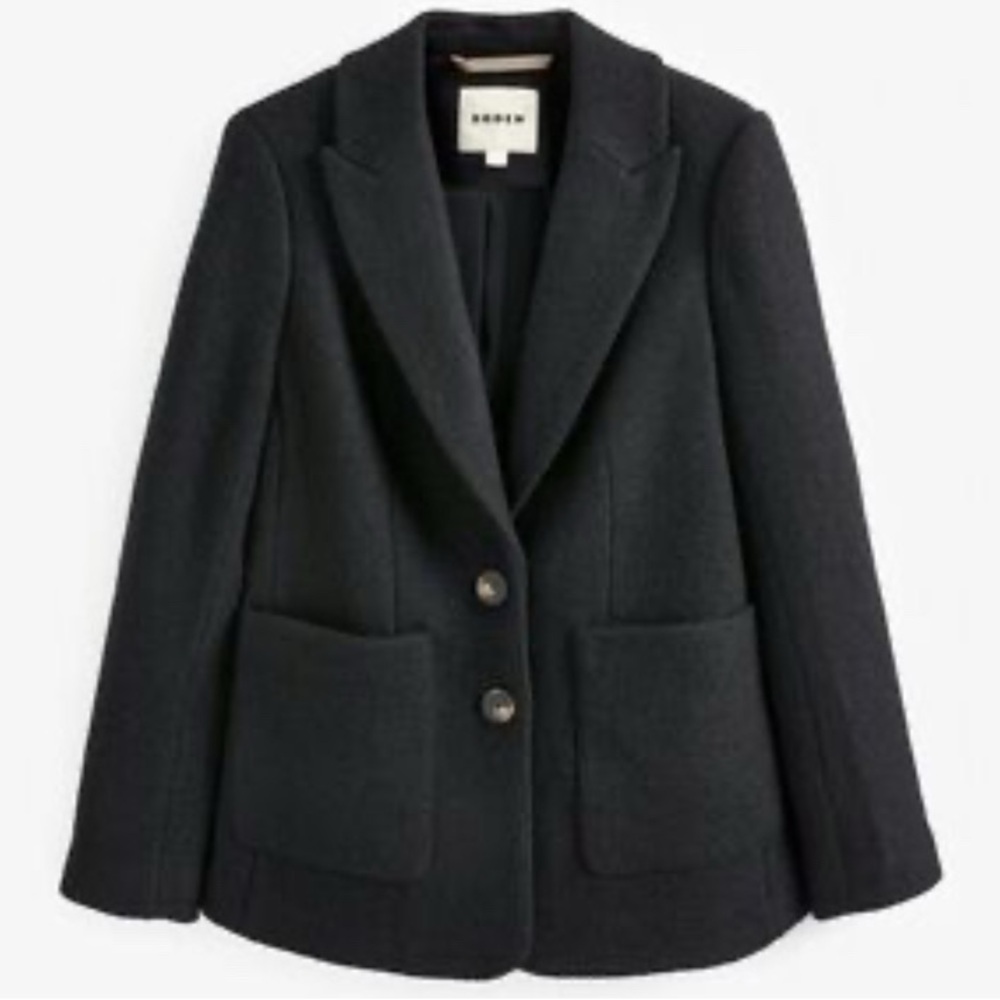 Boden Women's Black Blazer Coat